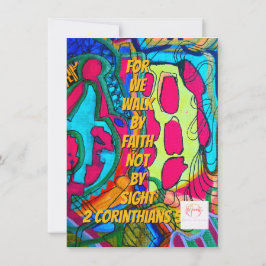 信仰によって、目に見えるものではなく歩む  カード