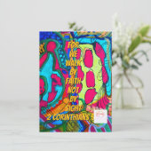 信仰によって、目に見えるものではなく歩む カード (スタンド正面)