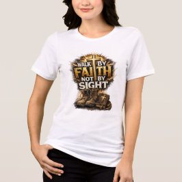 信仰によって、目に見えるものではなく歩め トライブレンドＴシャツ