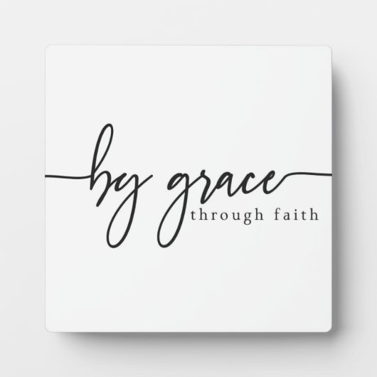 信仰によるキリスト教のサインによって フォトプラーク (正面)