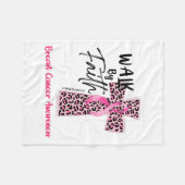 信仰による乳がん認識度クリスチャン・イエスW フリースブランケット (正面(横))