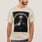 信仰による無畏のクリスチャンメンズTシャツ Tシャツ (正面)