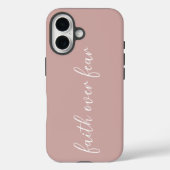 信仰にインスパイアされたミニマリストピンク Case-Mate iPhoneケース (裏面)