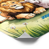 信仰に勇気を。ボヘミアンチャイルドルームウォールアート ポスター (角)