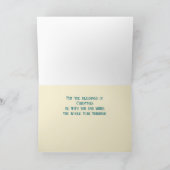 信仰に基づくキリスト教のテーマのクリスマスカード サンキューカード (内部)