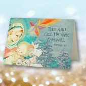 信仰に基づくキリスト教のテーマのクリスマスカード サンキューカード