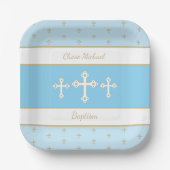 信仰に基づくキリスト教の洗礼紙プレート ペーパープレート (正面)