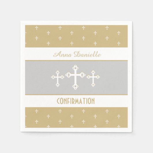 信仰に基づくキリスト教確認紙ナプキンス スタンダードカクテルナプキン (正面)