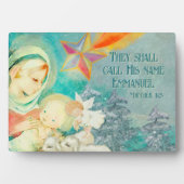 信仰に基づくクリスチャンテーマクリスマス フォトプラーク (正面)