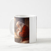 信仰に基づくクリスマスコーヒーマグ - サンタイエスマグ コーヒーマグカップ (正面左)