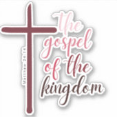 信仰に基づくシール |クリスチャンのシール |ビニール シール (正面)