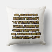 信仰に基づくセレニティ祈りの言葉引用文 クッション (裏面)