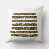 信仰に基づくセレニティ祈りの言葉引用文 クッション (正面)