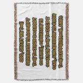 信仰に基づくセレニティ祈りの言葉引用文 スローブランケット (正面縦)