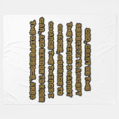 信仰に基づくセレニティ祈りの言葉引用文 フリースブランケット (正面(横))