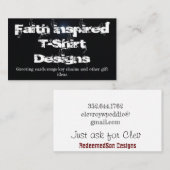 信仰に基づく名刺 名刺 (正面/裏面)