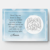 信仰に基づく子ども（男の子）の祈りの言葉額 フォトプラーク (正面)