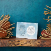 信仰に基づく子ども（男の子）の祈りの言葉額 フォトプラーク (側面)