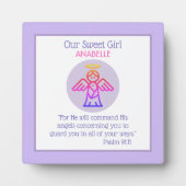 信仰に基づく子供部屋の卓上プレート フォトプラーク (正面)