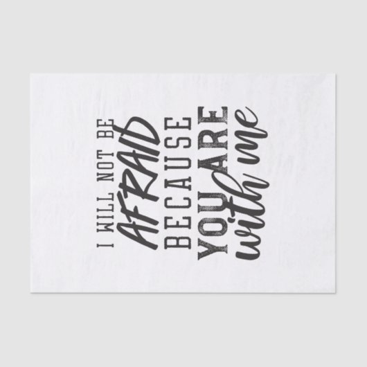 信仰に基づく思い出：主への信頼 薄葉紙 (正面)