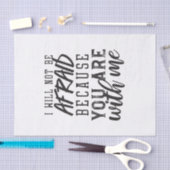 信仰に基づく思い出：主への信頼 薄葉紙 (クラフト)