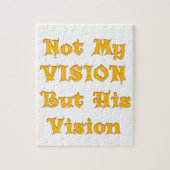信仰に基づく文字アート:私のビジョンではなく、彼のビジョン ジグソーパズル (縦)