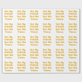 信仰に基づく文字アート:私のビジョンではなく、彼のビジョン ラッピングペーパー (フラット)