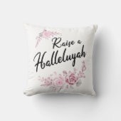 信仰に基づく枕、ハレルヤ枕を上げる クッション (正面)