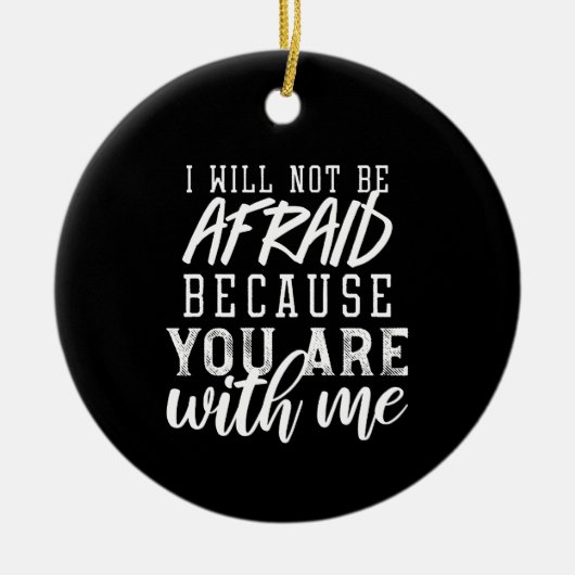 信仰に基づく注意喚起：主への信頼Ver II セラミックオーナメント (正面)