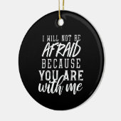 信仰に基づく注意喚起：主への信頼Ver II セラミックオーナメント (左)