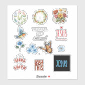 信仰に基づく聖書のジャーナリングのシール シール (シート)