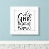 信仰に基づく肯定 キャンバスプリント (インサイチュ (ウッドフロア))