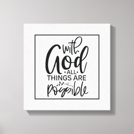 信仰に基づく肯定 キャンバスプリント (正面)