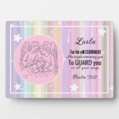 信仰に基パーソナライズされたづく子ベッドルームプラーク フォトプラーク (正面)