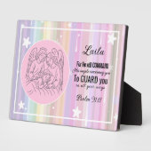 信仰に基パーソナライズされたづく子ベッドルームプラーク フォトプラーク (側面)