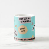 信仰に満ちた若者 コーヒーマグカップ (中央)