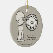 信仰に焦点を合わせる セラミックオーナメント (右)