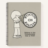 信仰に焦点を合わせる ノートブック (正面)