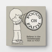 信仰に焦点を合わせる フォトプラーク (正面)