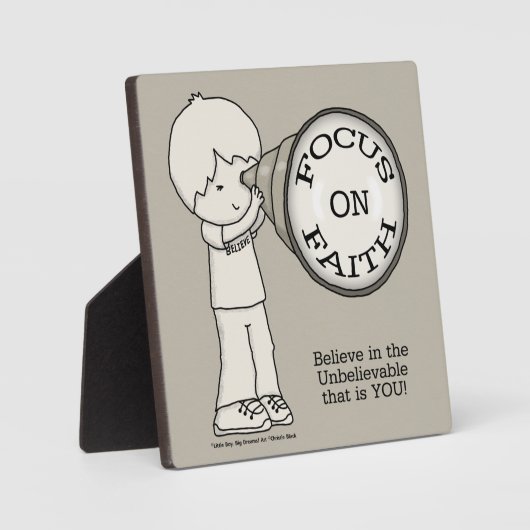 信仰に焦点を合わせる フォトプラーク (正面)