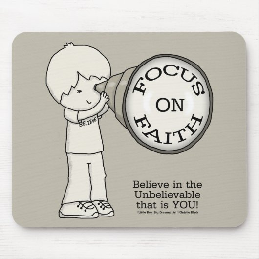 信仰に焦点を合わせる マウスパッド (正面)