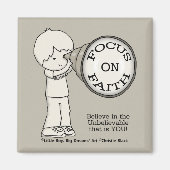 信仰に焦点を合わせる マグネット (正面)