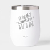 信仰に生きるフィットネスに最適な ウォーターボトル - Stay Consistent (背面)