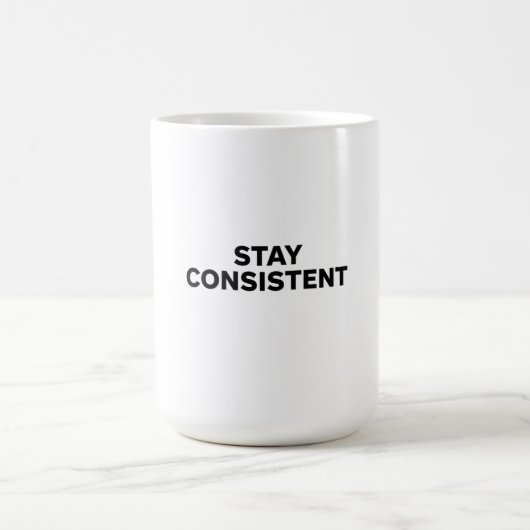 信仰に生きるフィットネスに最適な ウォーターボトル - Stay Consistent モーフィングマグカップ (中央)