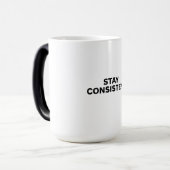 信仰に生きるフィットネスに最適な ウォーターボトル - Stay Consistent モーフィングマグカップ (正面左)