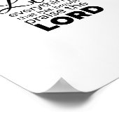 信仰に関するクリスチャン引用文 ポスター (角)