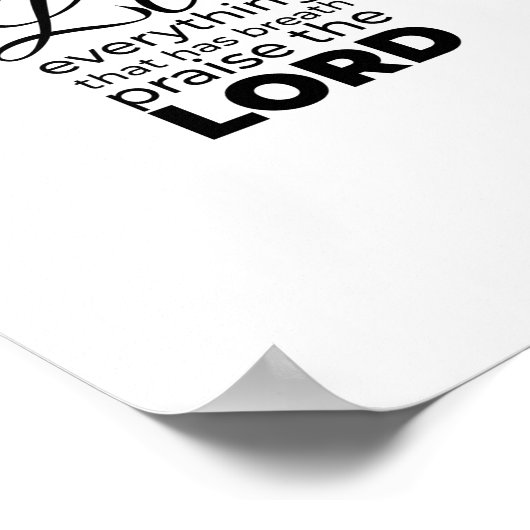 信仰に関するクリスチャン引用文 ポスター (角)