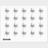 信仰に関するコーランの節のアラビア書道ウォールアート ラウンドシール (シート)