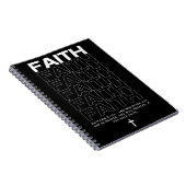 信仰に関する聖書の言葉 マタイによる福音書 21:22 ノートブック (右側)