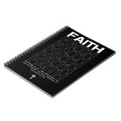 信仰に関する聖書の言葉 マタイによる福音書 21:22 ノートブック (左側)